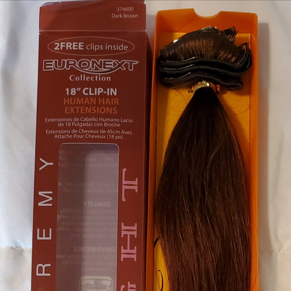 Sally's Remy hair clip in extensions 18" BRANDNEW